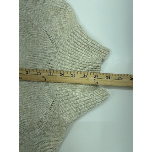 Tommy Hilfiger Womens Sweater Size Small Tan Open Knit 1/4 Zip - Picture 11 of 12